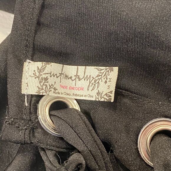 Free People Intimately Black Cami Tank Top Adjustable Straps Size S Small - Picture 3 of 4